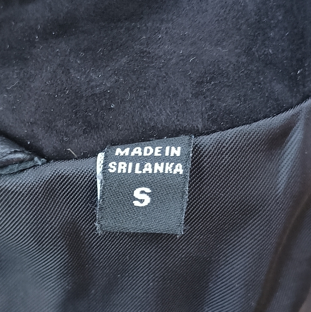 Murano Premium Leather Black Lambskin Leather and Suede Jacket_S - Picture 9 of 9